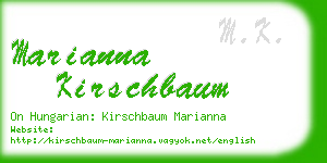 marianna kirschbaum business card